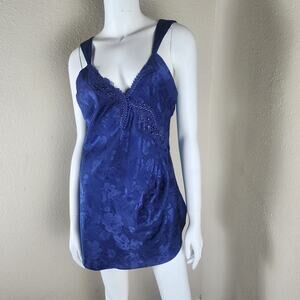 Victoria's Secret Vintage Gold Label Satin Slip Dress Micro Mini Nightgown